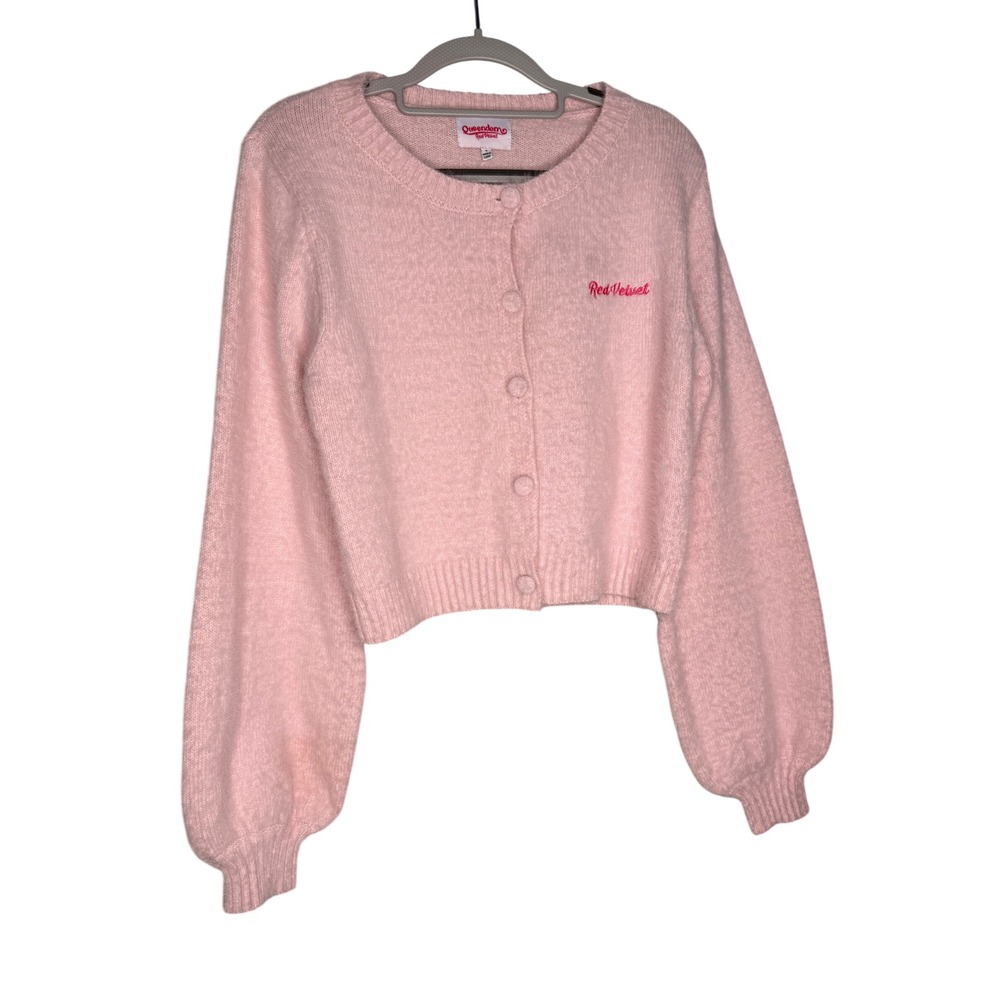 QUEENDOM - RED VELVET K-Pop KPop Girl Group Pink Coquette Cardigan Sweater small